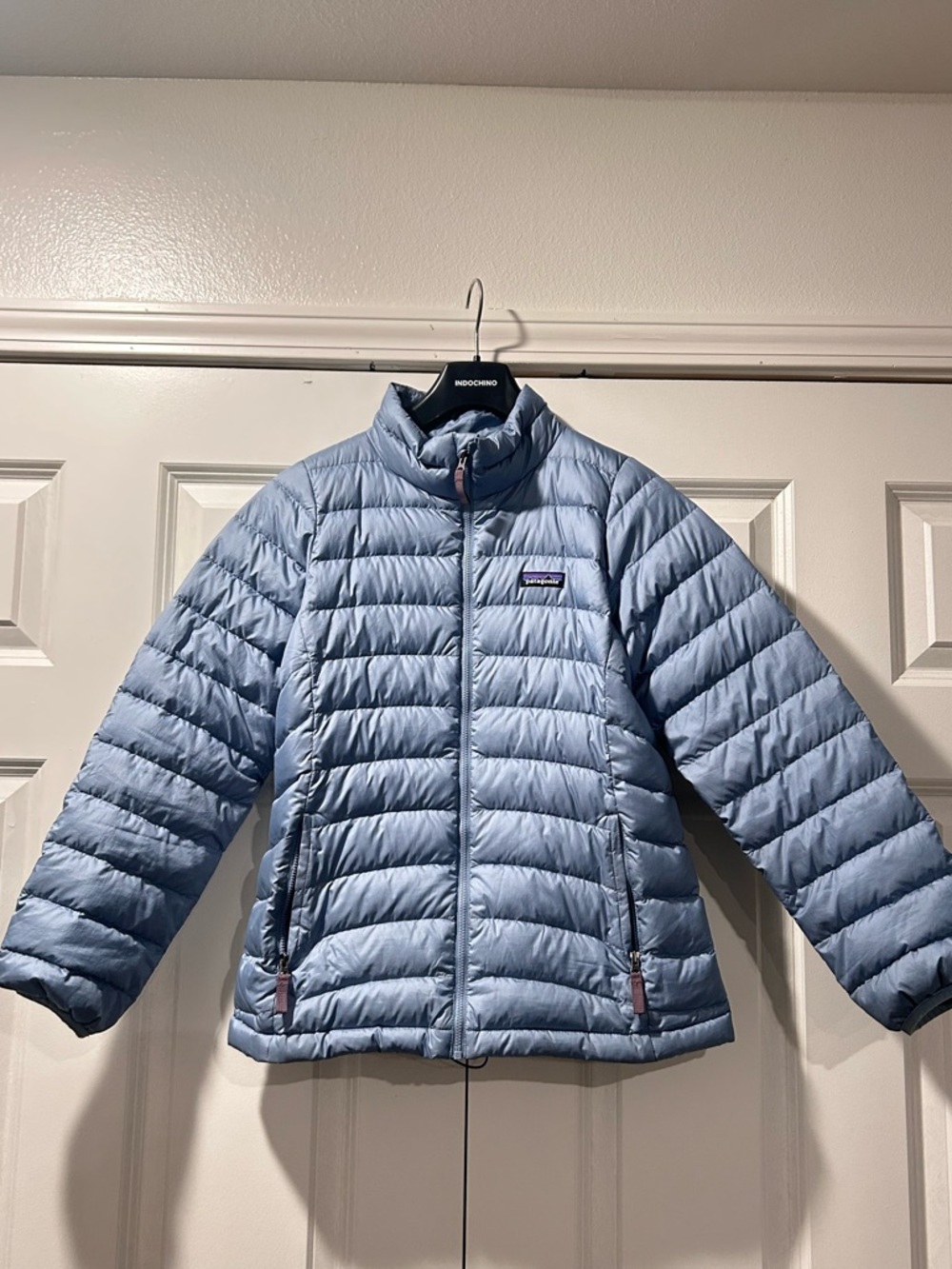 Patagonia Kids Light Blue Puffer Jacket